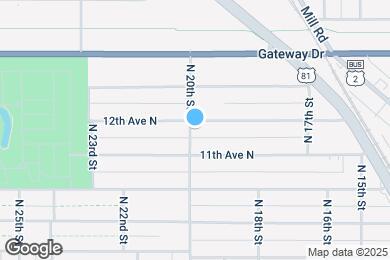 Map image of the property - 1923 12th Ave N
