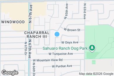 Map image of the property - 10015 N 65th Ave