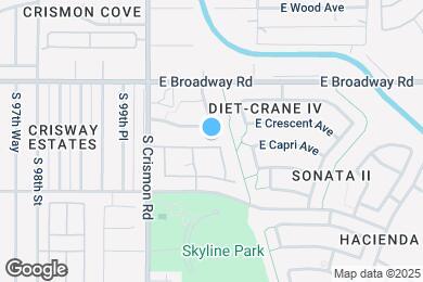 Map image of the property - 10116 E Capri Ave