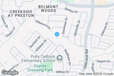Map image of the property - 10695 Villanova Dr