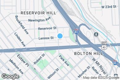 Map image of the property - 1815 Park Ave