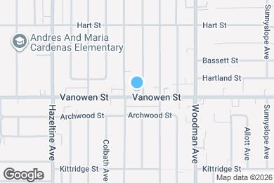 Map image of the property - 13841 Vanowen