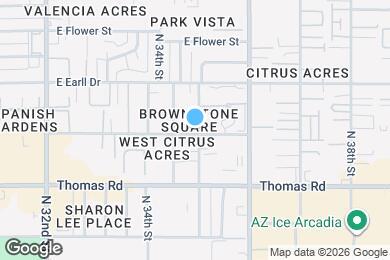 Map image of the property - 3455 E Lance Ln