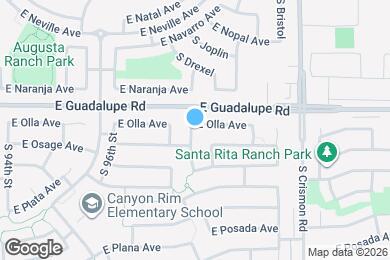 Map image of the property - 9803 E Olla Ave