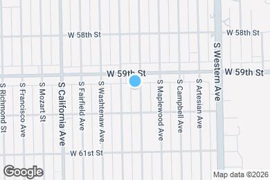 Map image of the property - 5924 S Rockwell St