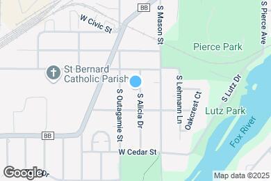Map image of the property - 1315 S Alicia Dr