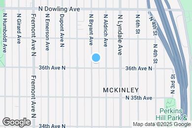 Map image of the property - 3606 N Bryant Ave