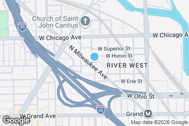 Map image of the property - 705 N Milwaukee Ave