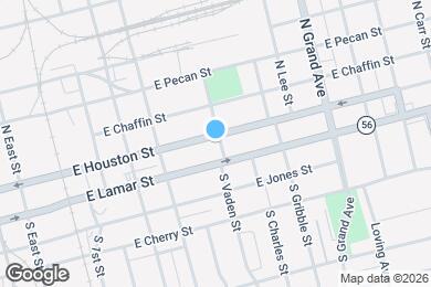 Map image of the property - 1028 E Houston St