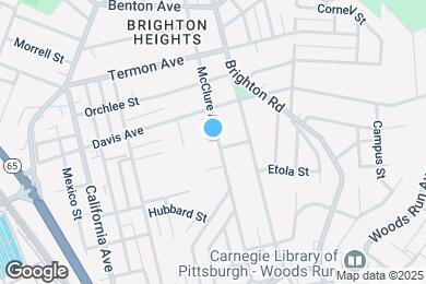 Map image of the property - 3555 McClure Ave