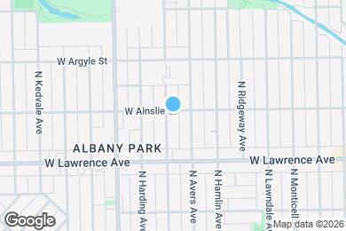 Map image of the property - 3849 W Ainslie St