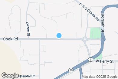 Map image of the property - 677 Cook Rd