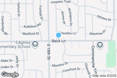 Map image of the property - 1900 Beck Ln