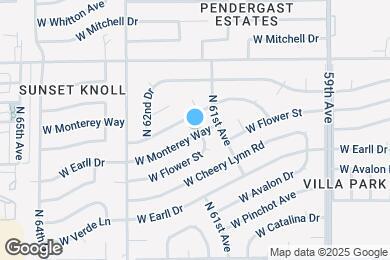 Map image of the property - 6122 W Monterey Way