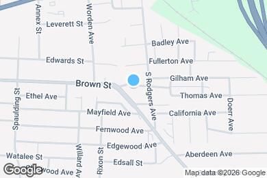 Map image of the property - 3325 Brown St