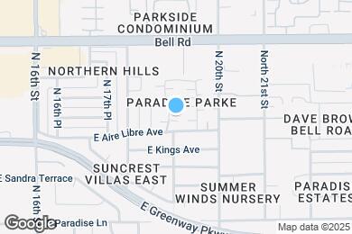 Map image of the property - 16615 N 19th St