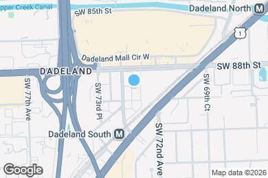 Map image of the property - Downtown Dadeland Apartments