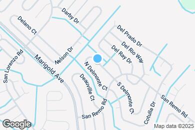 Map image of the property - 651 N Delmonte Ct
