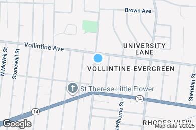 Map image of the property - 910 N Evergreen St