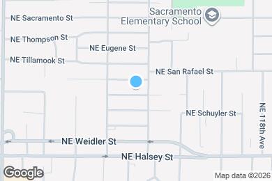 Map image of the property - 11005 NE Hancock St