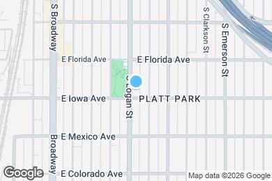 Map image of the property - 1580 S Logan St