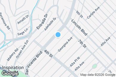 Map image of the property - 516 San Vicente Blvd