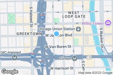 Map image of the property - 625 W Jackson Blvd