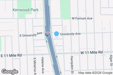 Map image of the property - 942 Baxter Ave