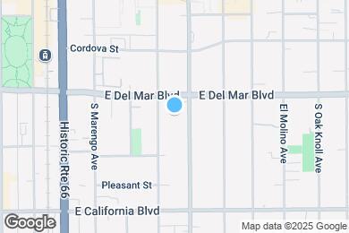 Map image of the property - 355 S Los Robles Ave