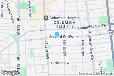 Map image of the property - Room in Shared 3 bed/2.5 bath home in Columbia Heights