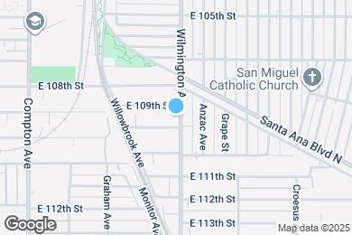 Map image of the property - 10913 Wilmington Ave