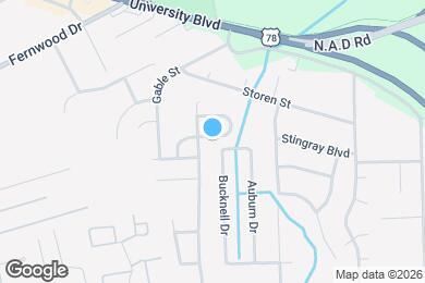 Map image of the property - 2414 Thoreau St