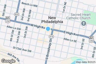 Map image of the property - 120 W High Ave