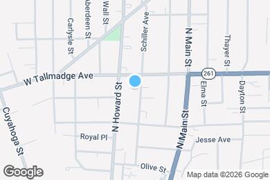 Map image of the property - 590 Schiller Ave