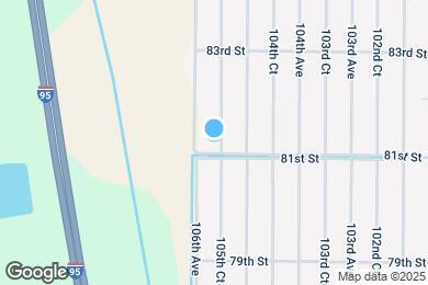 Map image of the property - 8125 105th Ct