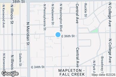Map image of the property - 3554 N Washington Blvd