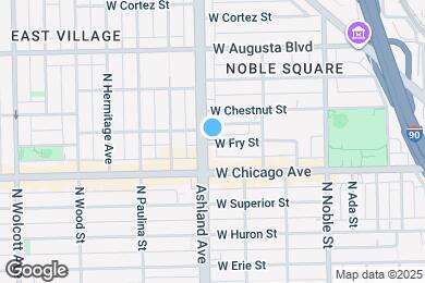 Map image of the property - 831 N Ashland Ave