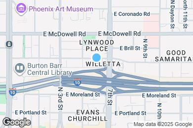 Map image of the property - 525 E Willetta St