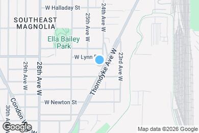 Map image of the property - 2411 W Lynn St