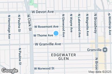 Map image of the property - 1429 W Thome Ave