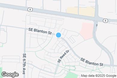 Map image of the property - 7166 SE Blanton St