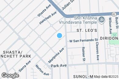 Map image of the property - 1197 Yosemite Ave