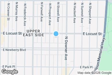 Map image of the property - 2851 N Stowell Ave