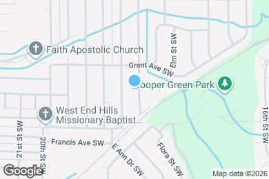 Map image of the property - 1624 Mims St SW