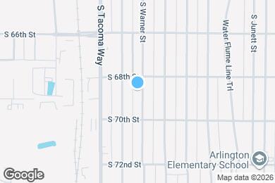 Map image of the property - 6816 S Warner St