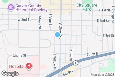 Map image of the property - 340 S Olive St