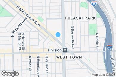 Map image of the property - 1259 N Milwaukee Ave