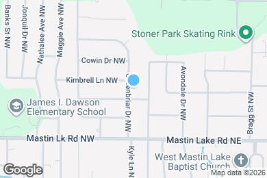 Map image of the property - 3602 Greenbriar Dr NW