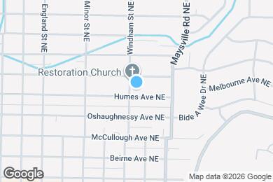 Map image of the property - 1509 Humes Ave NE