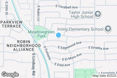 Map image of the property - 2926 E Escondido Ave